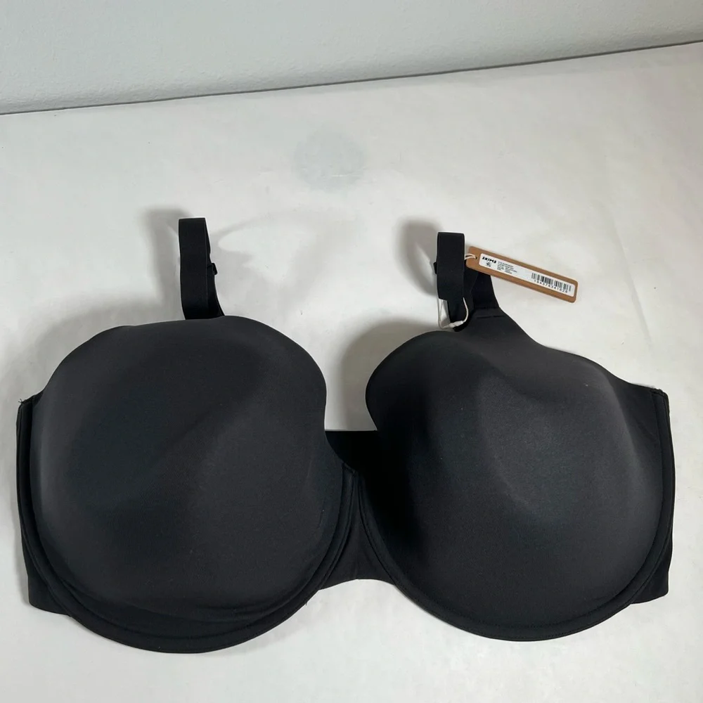 NWT Skims‎ tshirt Demi Black Bra 42DDDD - Picture 3 of 4